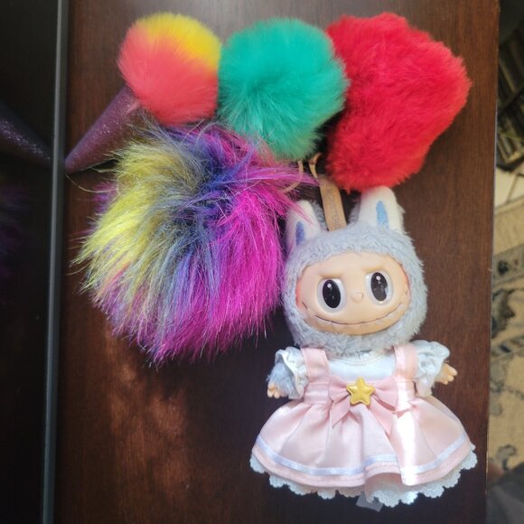 POP MART Other - 🔥🔥REDUCED! 🔥🔥Labubu Exciting Macaron with Pompom Charms